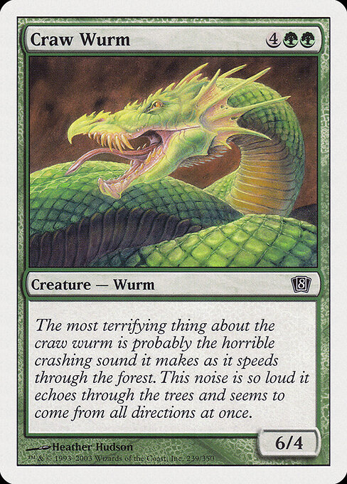 2003 Eighth Edition Craw Wurm #239 card