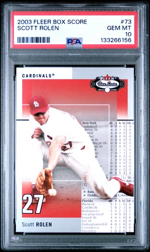 2003 Fleer Box Score Scott Rolen #73 card