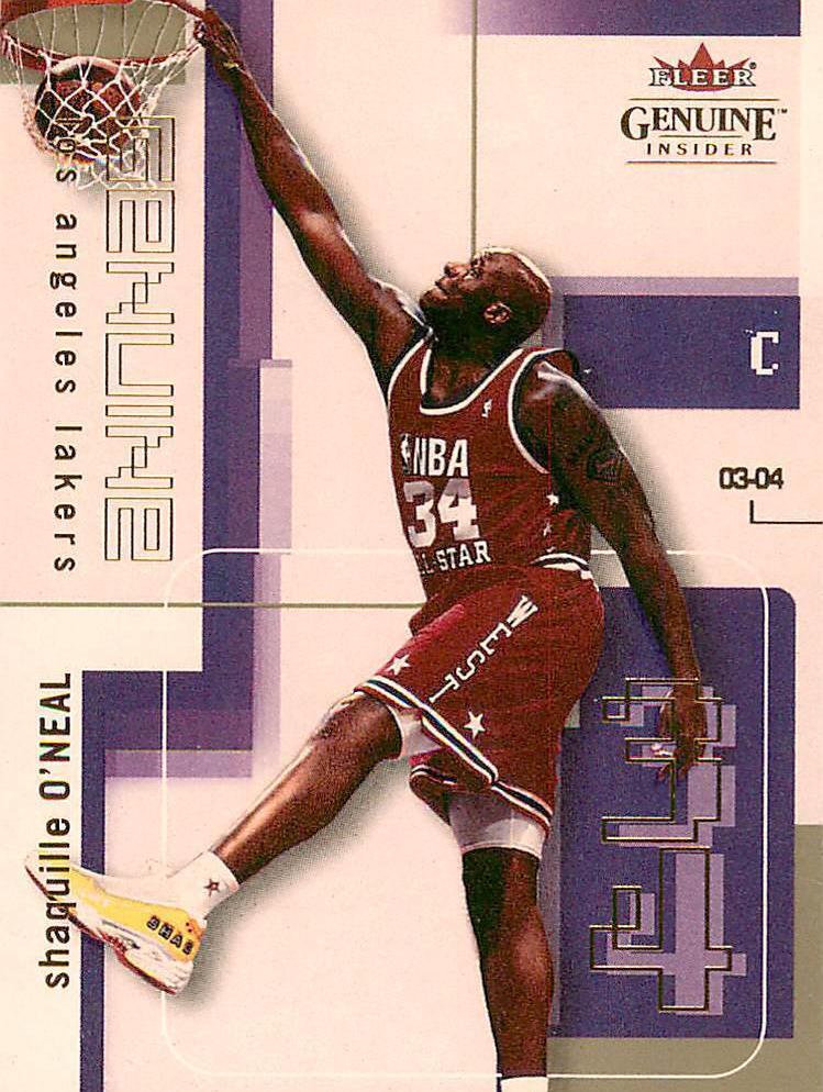 2003 Fleer Genuine Insider Shaquille O'Neal #65 card