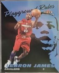 2003 Fleer Tradition Playground Rules LeBron James #1 card