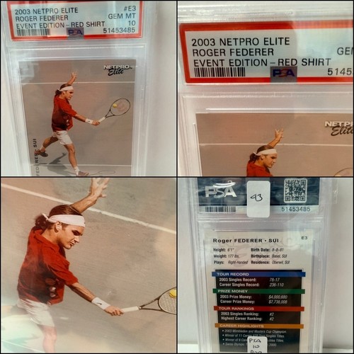 2003 NetPro Elite Event Roger Federer #E3 card