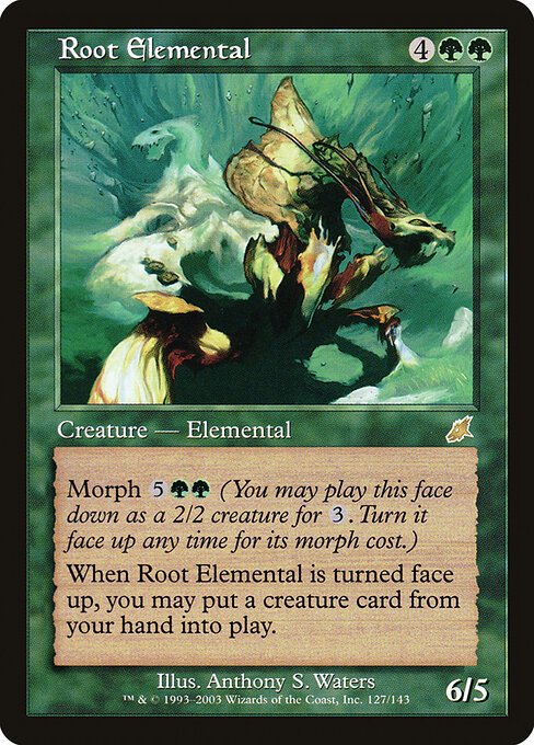 2003 Scourge Root Elemental #127 card