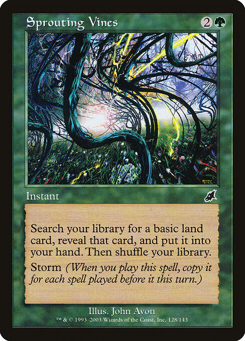 2003 Scourge Sprouting Vines #128 card