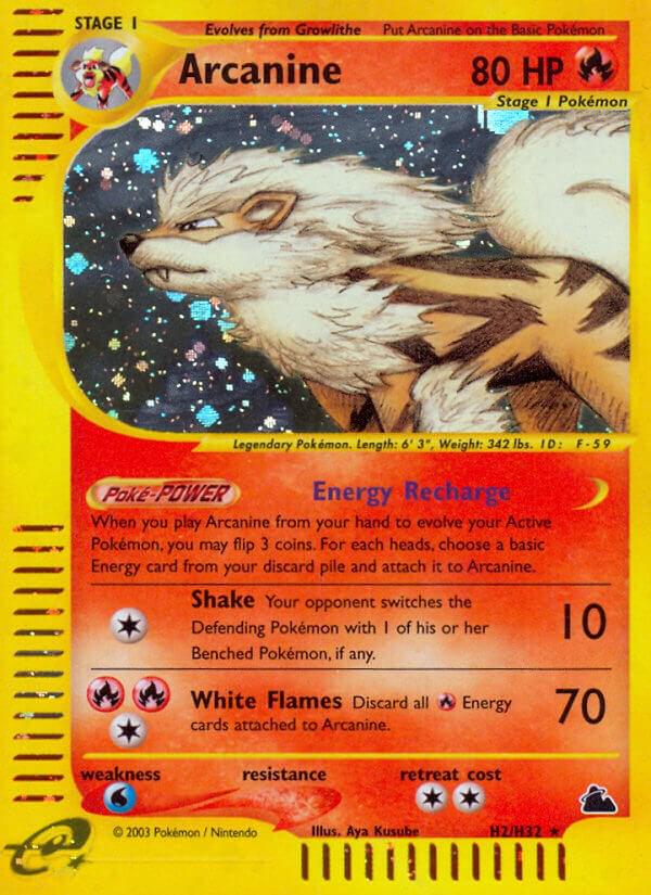 2003 Skyridge Arcanine #H2 card