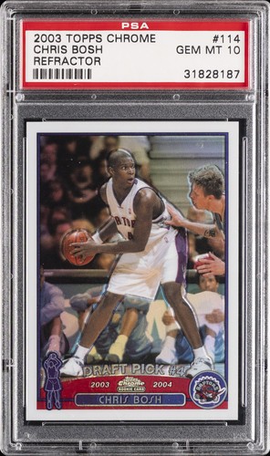 2003 Topps Chrome Chris Bosh [Refractor] #114 card