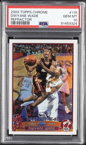 2003 Topps Chrome Dwyane Wade [Refractor] #115 card