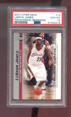 2003 Upper Deck Phenomenal Beginning LeBron James #14 card