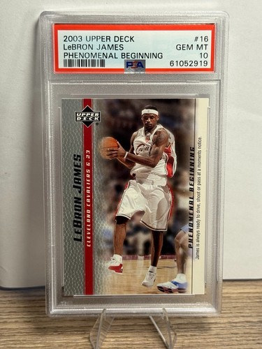 2003 Upper Deck Phenomenal Beginning LeBron James #16 card