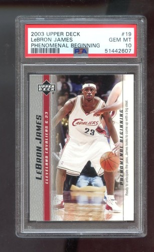 2003 Upper Deck Phenomenal Beginning Lebron James #19 card