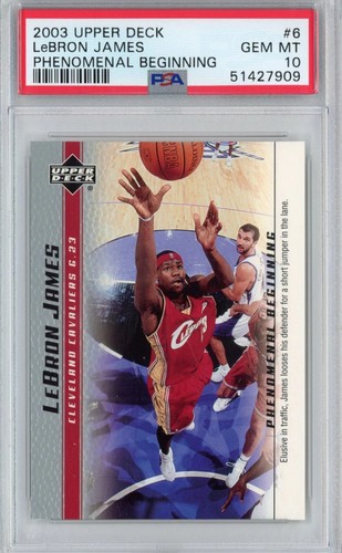 2003 Upper Deck Phenomenal Beginning LeBron James #6 card