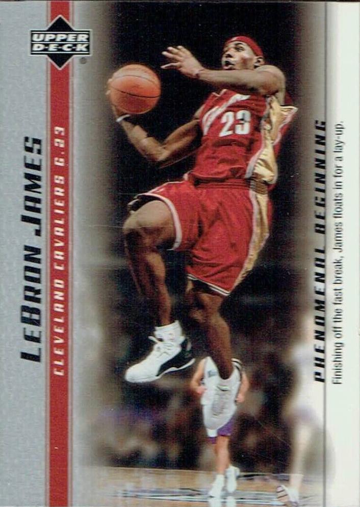 2003 Upper Deck Phenomenal Beginning LeBron James #7 card
