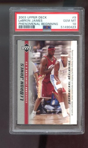 2003 Upper Deck Phenomenal Beginning LeBron James #9 card
