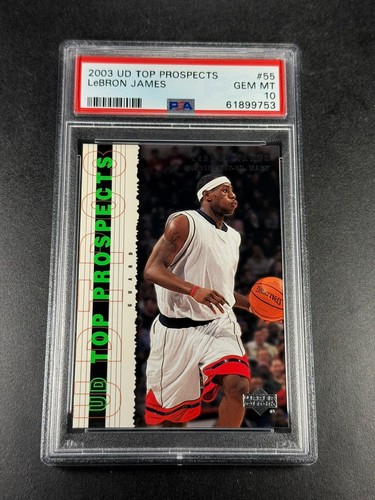 2003 Upper Deck Top Prospects LeBron James #55 card