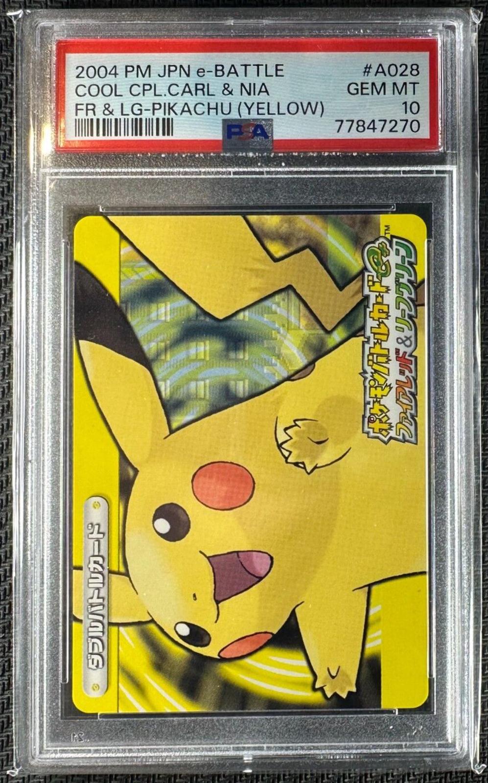 2004 Japanese E-Battle Firered & Leafgreen Pikachu #A028 card