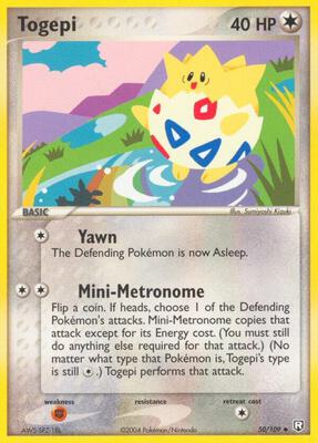 2004 Team Rocket Returns Togepi [Reverse Holo] #50 card