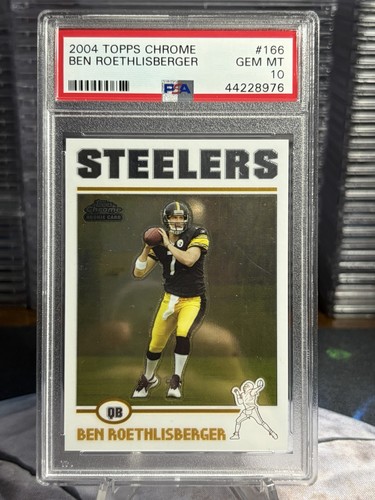 2004 Topps Chrome Ben Roethlisberger #166 card