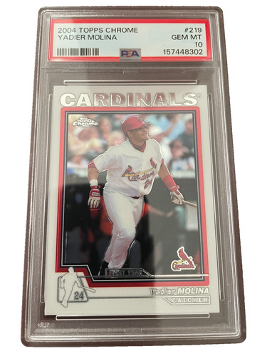 2004 Topps Chrome Yadier Molina #219 card