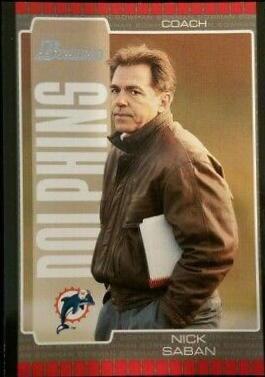 2005 Bowman Nick Saban #73 card