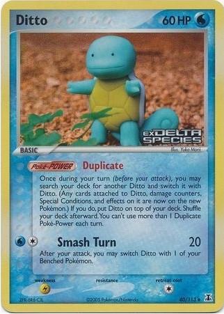 2005 Delta Species Ditto (Squirtle) [Reverse Holo] #40 card
