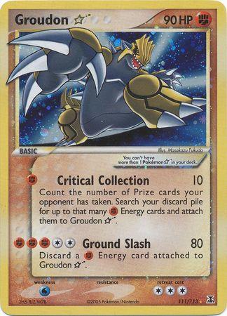 2005 Delta Species Groudon [Gold Star] #111 card