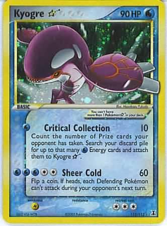 2005 Delta Species Kyogre [Gold Star] #112 card