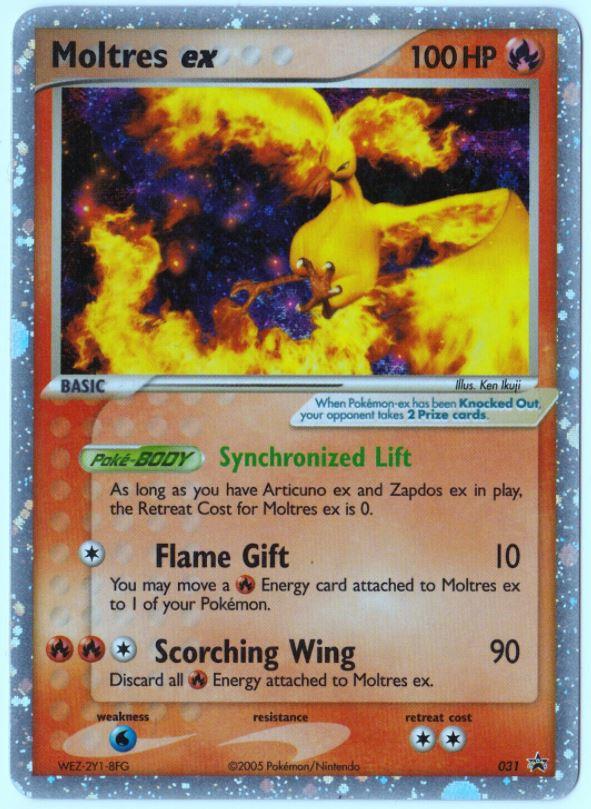2005 Promo Moltres EX #31 card