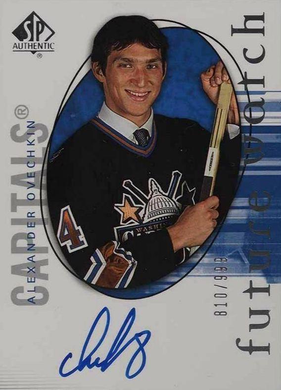 2005 SP Authentic Alexander Ovechkin [Autograph] #190 card