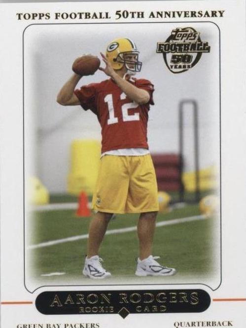 2005 Topps Aaron Rodgers [50th Anniversary Rookie] #431 card