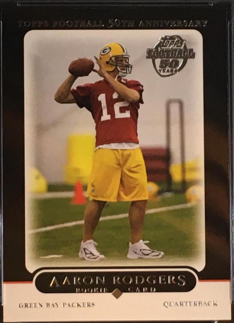2005 Topps Aaron Rodgers [Black] #431 card
