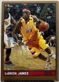 2005 Topps Bazooka Lebron James [Gold] #50 card