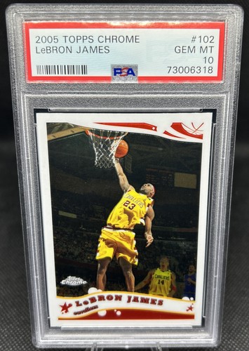 2005 Topps Chrome LeBron James #102 card