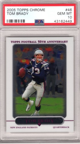 2005 Topps Chrome Tom Brady #46 card