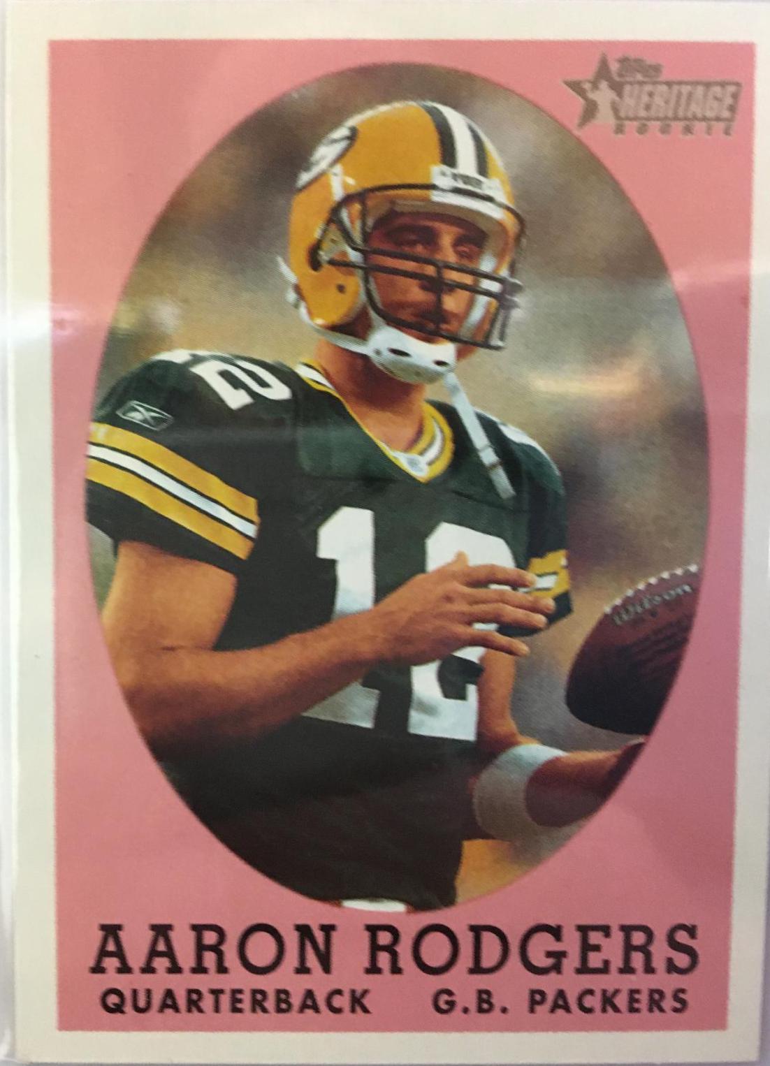 2005 Topps Heritage Aaron Rodgers [1958 Topps Design] #344 card