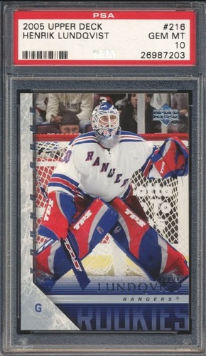 2005 Upper Deck Henrik Lundqvist #216 card