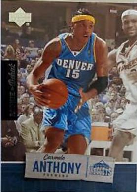 2005 Upper Deck Rookie Debut Carmelo Anthony #21 card