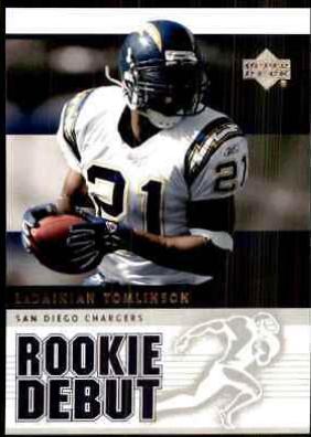 2005 Upper Deck Rookie Debut LaDainian Tomlinson #81 card