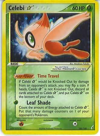 2006 Crystal Guardians Celebi [Gold Star] #100 card