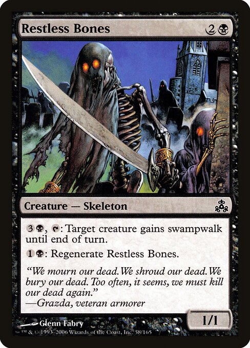 2006 Guildpact Restless Bones #58 card