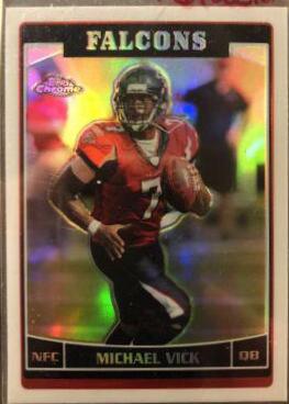 2006 Topps Chrome Michael Vick [Refractor] #28 card