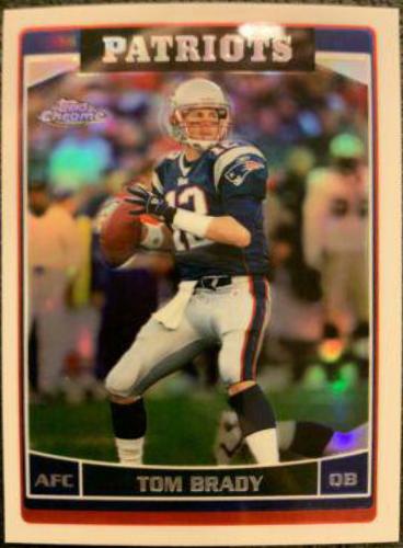 2006 Topps Chrome Tom Brady [Refractor] #106 card