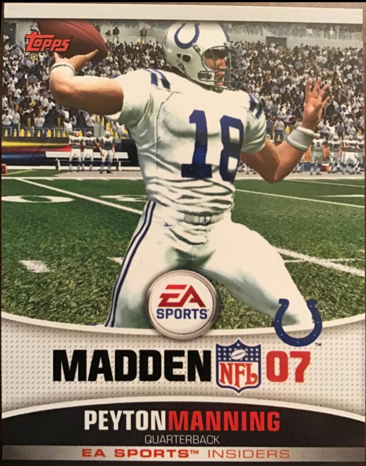 2006 Topps EA Sports Madden Peyton Manning #9 card