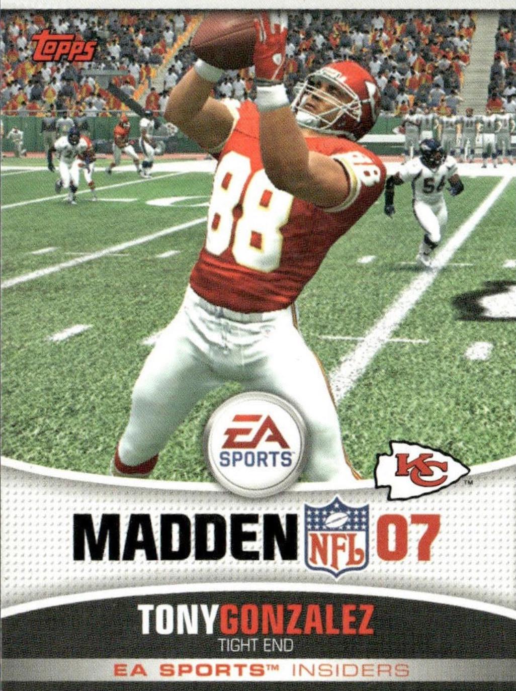 2006 Topps EA Sports Madden Tony Gonzalez #12 card