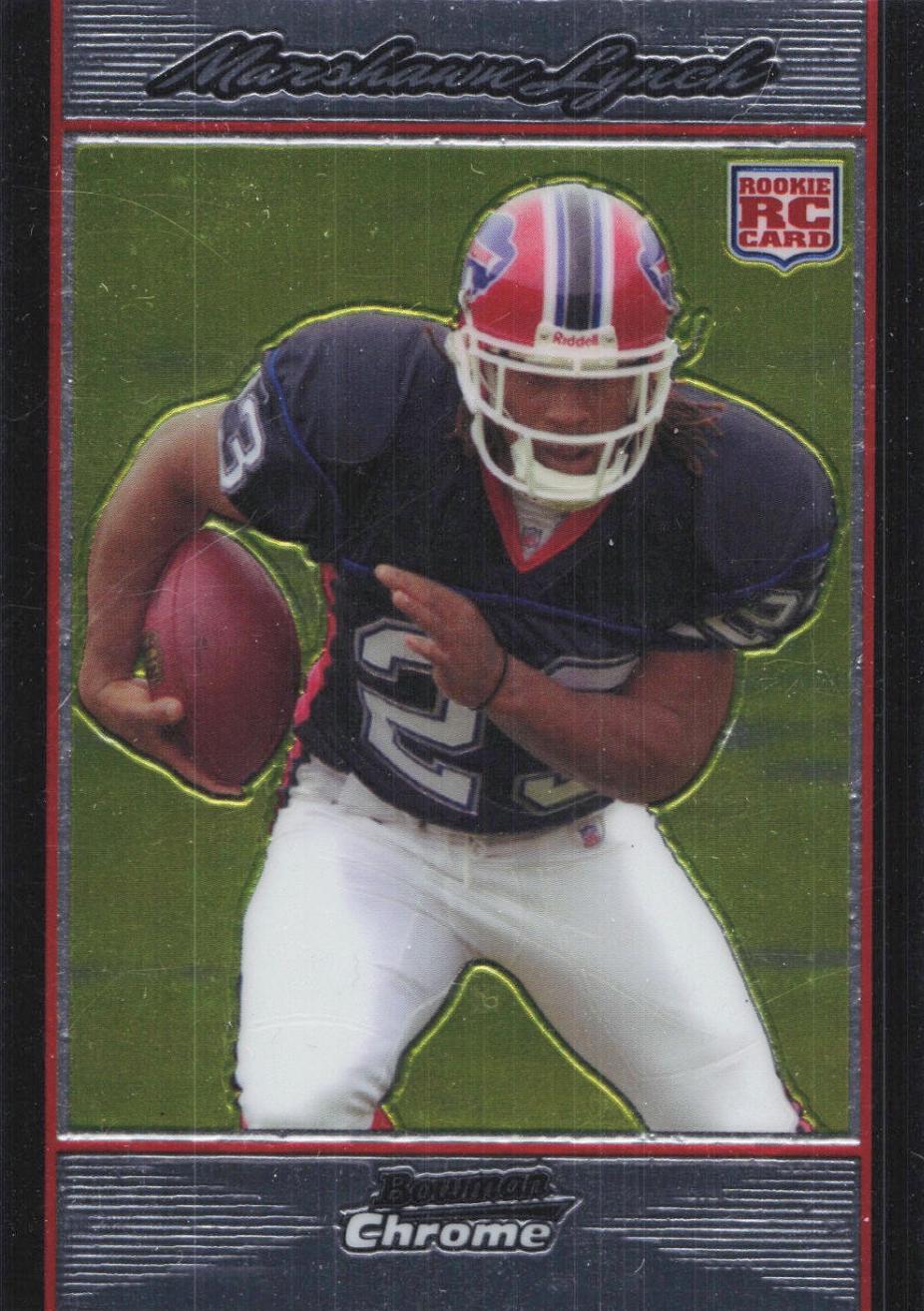 2007 Bowman Chrome Marshawn Lynch #BC66 card