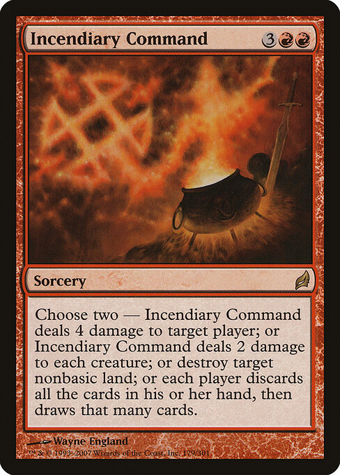 2007 Lorwyn Incendiary Command #179 card