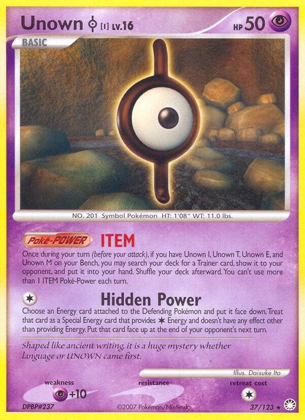 2007 Mysterious Treasures Unown I #37 card