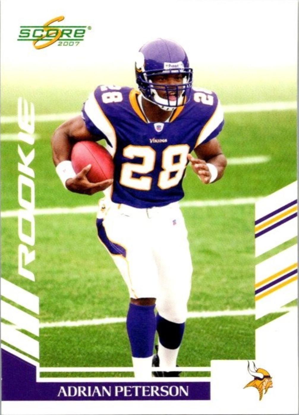 2007 Panini Score Adrian Peterson #341 card