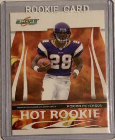 2007 Panini Score Hot Rookie Adrian Peterson #HR-3 card