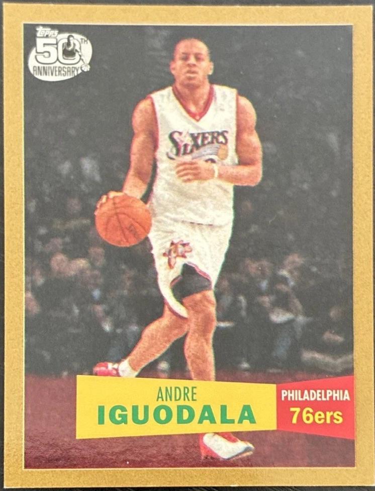 2007 Topps 1957-58 Variation Andre Iguodala [Gold] #110 card