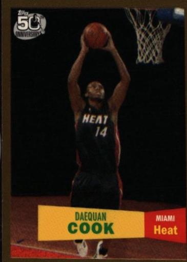 2007 Topps 1957-58 Variation Daequan Cook [Gold] #131 card