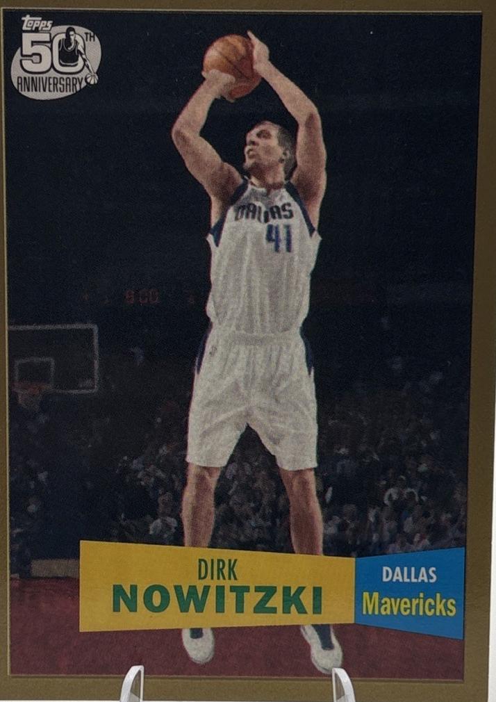 2007 Topps 1957-58 Variation Dirk Nowitzki [Gold] #41 card